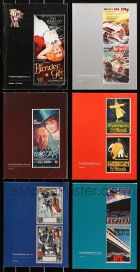 4x0722 LOT OF 6 POSTER CONNECTION AUCTION CATALOGS 1996-2002 movies, travel & more, color images!