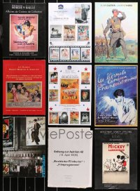 4x0703 LOT OF 9 EUROPEAN AUCTION CATALOGS 1990s-2010s cool movie poster images & more!