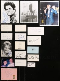 4x0918 LOT OF 18 MISCELLANEOUS SIGNED ITEMS 1940s-2000s autographs from a variety of celebrities!