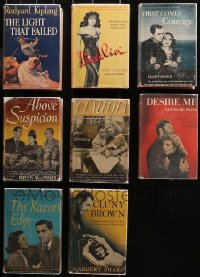 4x0487 LOT OF 8 TRIANGLE MOVIE EDITION HARDCOVER BOOKS 1940s Rudyard Kipling, Maugham & more!