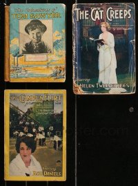 4x0482 LOT OF 1 HARDCOVER AND 2 SOFTCOVER MOVIE EDITION BOOKS 1920s-1930s Tom Sawyer, Cat Creeps!