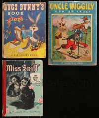 4x0532 LOT OF 3 CHILDREN'S OVERSIZED HARDCOVER BOOKS 1930s-1950s Bugs Bunny's Book & more!