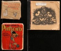 4x0531 LOT OF 3 CHILDREN'S SMALL HARDCOVER BOOKS 1900s-1940s Humpty Dumpty, Disney, Pinocchio!