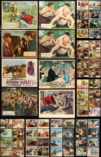 4x0467 LOT OF 94 ENGLISH LOBBY CARDS 1950s-1960s incomplete sets from a variety of different movies!