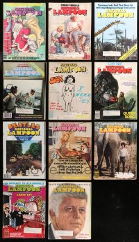 4x0604 LOT OF 11 NATIONAL LAMPOON 1977 MAGAZINES 1977 all with great cover art + funny articles!