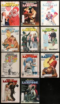 4x0603 LOT OF 11 NATIONAL LAMPOON 1979 MAGAZINES 1979 all with great cover art + funny articles!
