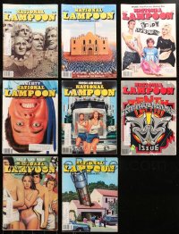 4x0635 LOT OF 8 NATIONAL LAMPOON 1980 MAGAZINES 1980 all with great cover art + funny articles!