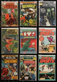 4x0341 LOT OF 9 HORROR/SCI-FI COMIC BOOKS 1970s House of Secrets, Beware, Strange Sports & more!