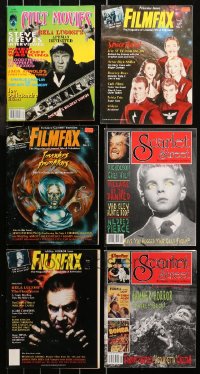 4x0660 LOT OF 6 HORROR/SCI-FI MOVIE MAGAZINES 1980s-1990s Cult Movies, Filmfax, Scarlet Street!
