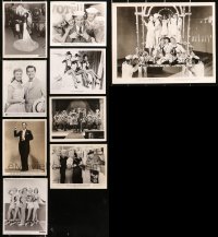 4x0898 LOT OF 9 MUSICAL 8X10 STILLS 1930s-1950s great portraits, candids & production numbers!