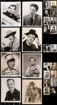 4x0867 LOT OF 26 8X10 STILLS OF MALE PORTRAITS 1920s-1970s leading & supporting actors!
