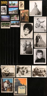 4x0358 LOT OF 21 MISCELLANEOUS ITEMS 1920s-1990s a variety of movie & movie related images!