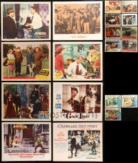 4x0325 LOT OF 19 LOBBY CARDS 1940s-1960s great scenes from a variety of different movies!