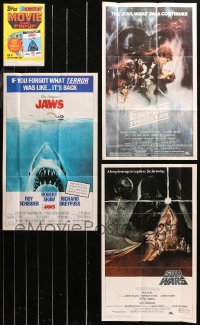 4x0956 LOT OF 3 FOLDED 12X20 TOPPS POSTERS WITH BAG 1981 Star Wars, Empire Strikes Back, Jaws!