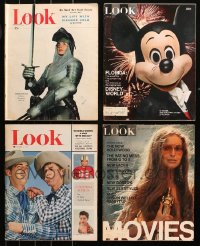 4x0672 LOT OF 4 LOOK MAGAZINES 1948-1971 filled with great images & articles!