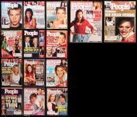 4x0579 LOT OF 14 PEOPLE MAGAZINES 2000-2001 filled with great images & articles!