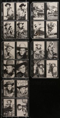 4x0359 LOT OF 20 ROY ROGERS ARCADE CARDS 1940s great portraits of the singing cowboy legend!