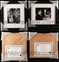 4x0062 LOT OF 2 FRAMED HUMPHREY BOGART AND LAUREN BACALL RE-STRIKE PHOTOS 2004 ready to display!