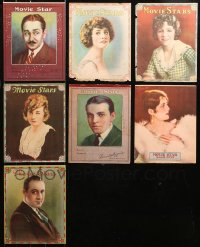 4x0924 LOT OF 7 MOVIE STAR 8X10 PORTRAITS 1920s great color photos of top Hollywood actors!