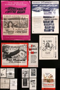 4x0408 LOT OF 13 UNCUT PRESSBOOKS 1950s-1970s advertising for a variety of different movies!
