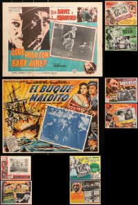 4x0078 LOT OF 10 MEXICAN LOBBY CARDS 1950s-1960s great scenes from a variety of different movies!