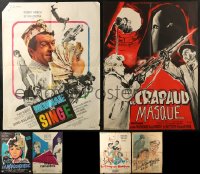 4x1183 LOT OF 20 FORMERLY FOLDED 23X32 FRENCH POSTERS 1930s-1960s images from a variety of movies!