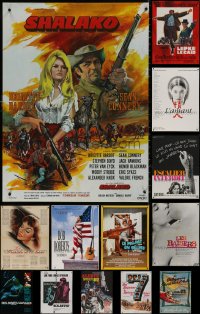 4x1189 LOT OF 14 FORMERLY FOLDED 23X32 FRENCH POSTERS 1960s-1990s a variety of movie images!
