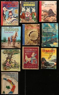 4x0484 LOT OF 10 CHILDREN'S HARDCOVER BOOKS 1930s-1960s Raggedy Ann, Swiss Family Robinson & more!