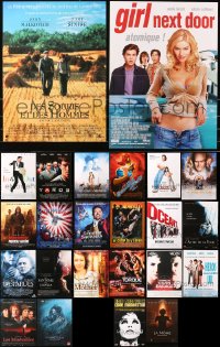4x1117 LOT OF 28 FORMERLY FOLDED 16X21 FRENCH POSTERS 1990s-2010s a variety of movie images!