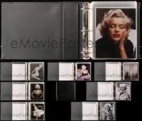 4x0964 LOT OF 1 THREE-RING BINDER WITH 76 MARILYN MONROE 8X10 REPRO PHOTOS IN SLEEVES 1980s cool!