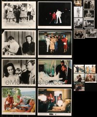 4x0324 LOT OF 21 COLOR AND BLACK & WHITE STILLS AND NON-U.S. LOBBY CARDS 1940s-1980s great images!