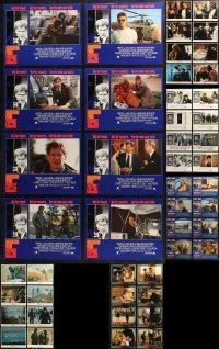 4x0300 LOT OF 56 DETECTIVE AND CRIME LOBBY CARDS 1970s-1990s complete sets from seven movies!