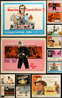 4x1078 LOT OF 17 UNFOLDED AND FORMERLY FOLDED HALF-SHEETS 1960s-1970s a variety of movie images !
