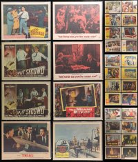 4x0275 LOT OF 127 INDIVIDUALLY BAGGED 1950S LOBBY CARDS 1950s incomplete sets from several movies!