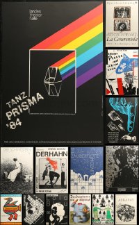 4x1163 LOT OF 18 UNFOLDED EAST GERMAN SILKSCREEN STAGE POSTERS 1980s a variety of cool images!