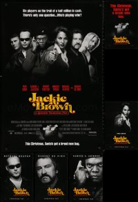 4x1253 LOT OF 6 UNFOLDED SINGLE-SIDED 27X40 JACKIE BROWN TEASERS AND ADVANCE ONE-SHEETS 1997 cool!
