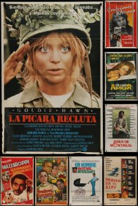 4x0133 LOT OF 10 FOLDED ARGENTINEAN POSTERS 1940s-1980s great images from a variety of movies!