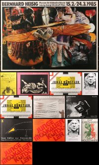 4x1155 LOT OF 13 UNFOLDED EAST GERMAN MUSEUM/ART EXHIBITION POSTERS 1970s-1990s a cool images!