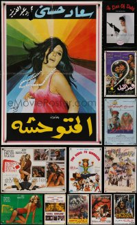 4x0056 LOT OF 17 MISCELLANEOUS NON-U.S. MOVIE POSTERS 1970s-1980s different movie images!