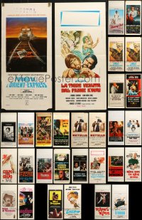 4x1029 LOT OF 30 FORMERLY FOLDED ITALIAN LOCANDINAS 1950s-1990s a variety of movie images!