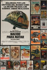 4x0121 LOT OF 29 FOLDED ARGENTINEAN POSTERS 1930s-1990s great images from a variety of movies!