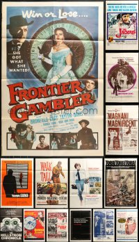 4x0225 LOT OF 19 FOLDED ONE-SHEETS 1950s-1970s great images from a variety of different movies!