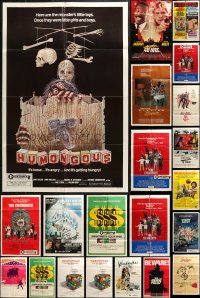 4x0188 LOT OF 57 FOLDED ONE-SHEETS 1970s-1980s great images from a variety of different movies!