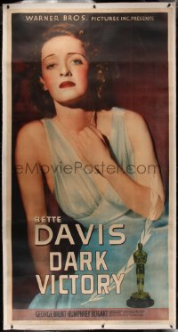4y0009 DARK VICTORY linen 3sh 1939 sexy portrait of Academy Award Winner Bette Davis, ultra rare!