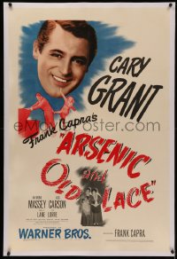 4y0027 ARSENIC & OLD LACE linen 1sh 1944 Cary Grant, Priscilla Lane, Frank Capra black comedy classic!