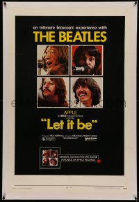 4y0121 LET IT BE linen 1sh 1970 Beatles, John Lennon, Paul McCartney, Ringo Starr, George Harrison!