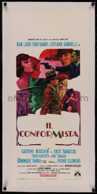 4z0093 CONFORMIST linen Italian locandina 1971 Bernardo Bertolucci's Il Conformista, Iaia art!