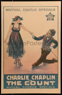 4z0175 COUNT WC 1916 Charlie Chaplin as The Tramp seducing Edna Purviance, ultra rare!