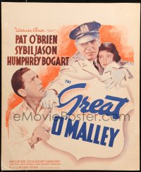 4z0180 GREAT O'MALLEY WC 1937 cop Pat O'Brien protects Sybil Jason from Humphrey Bogart, ultra rare!