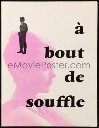 5a0093 A BOUT DE SOUFFLE French pressbook 1960 Jean-Luc Godard, Jean Seberg, Belmondo, ultra rare!